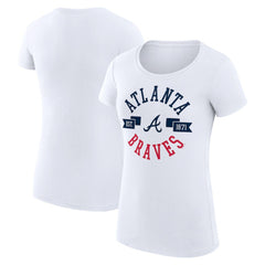 Atlanta Braves G-III 4Her by Carl Banks Women's Super-Slim Fit Lightweight City Graphic T-Shirt Outlet