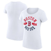 Boston Red Sox G-III 4Her by Carl Banks Women's Super-Slim Fit Lightweight City Graphic T-Shirt Sale