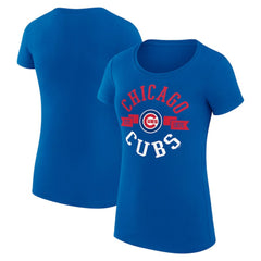 Chicago Cubs G-III 4Her by Carl Banks Women's Super-Slim Fit Lightweight City Graphic T-Shirt Near Me