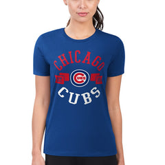 Chicago Cubs G-III 4Her by Carl Banks Women's Super-Slim Fit Lightweight City Graphic T-Shirt Near Me