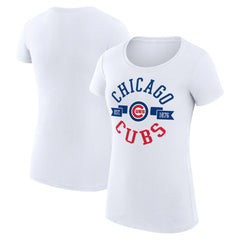 Chicago Cubs G-III 4Her by Carl Banks Women's Super-Slim Fit Lightweight City Graphic T-Shirt Near Me
