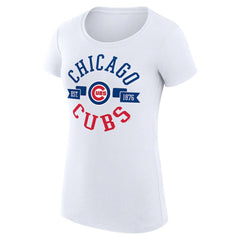 Chicago Cubs G-III 4Her by Carl Banks Women's Super-Slim Fit Lightweight City Graphic T-Shirt Near Me