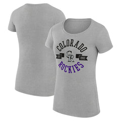 Colorado Rockies G-III 4Her by Carl Banks Women's Super-Slim Fit Lightweight City Graphic T-Shirt Discount