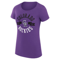 Colorado Rockies G-III 4Her by Carl Banks Women's Super-Slim Fit Lightweight City Graphic T-Shirt Sale