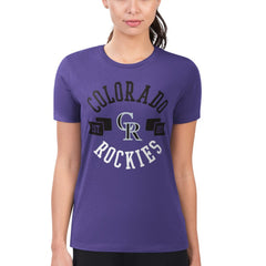 Colorado Rockies G-III 4Her by Carl Banks Women's Super-Slim Fit Lightweight City Graphic T-Shirt Sale