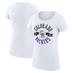 Colorado Rockies G-III 4Her by Carl Banks Women's Super-Slim Fit Lightweight City Graphic T-Shirt Discount