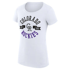 Colorado Rockies G-III 4Her by Carl Banks Women's Super-Slim Fit Lightweight City Graphic T-Shirt Discount