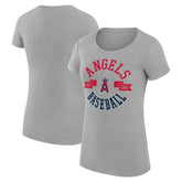 Los Angeles Angels G-III 4Her by Carl Banks Women's Super-Slim Fit Lightweight City Graphic T-Shirt Outlet