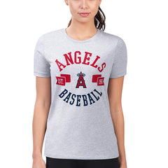Los Angeles Angels G-III 4Her by Carl Banks Women's Super-Slim Fit Lightweight City Graphic T-Shirt Outlet
