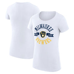 Milwaukee Brewers G-III 4Her by Carl Banks Women's Super-Slim Fit Lightweight City Graphic T-Shirt Online