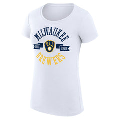 Milwaukee Brewers G-III 4Her by Carl Banks Women's Super-Slim Fit Lightweight City Graphic T-Shirt Online