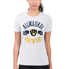 Milwaukee Brewers G-III 4Her by Carl Banks Women's Super-Slim Fit Lightweight City Graphic T-Shirt Online