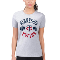 Minnesota Twins G-III 4Her by Carl Banks Women's Super-Slim Fit Lightweight City Graphic T-Shirt for sale
