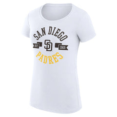 San Diego Padres G-III 4Her by Carl Banks Women's Super-Slim Fit Lightweight City Graphic T-Shirt Outlet