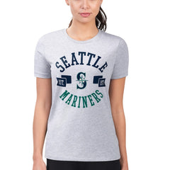 Seattle Mariners G-III 4Her by Carl Banks Women's Super-Slim Fit Lightweight City Graphic T-Shirt Outlet