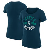 Seattle Mariners G-III 4Her by Carl Banks Women's Super-Slim Fit Lightweight City Graphic T-Shirt Near Me