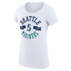 Seattle Mariners G-III 4Her by Carl Banks Women's Super-Slim Fit Lightweight City Graphic T-Shirt Sale