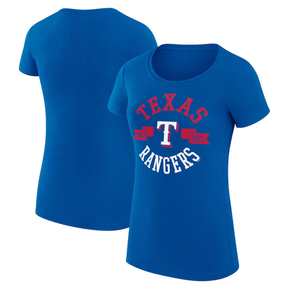 Texas Rangers G-III 4Her by Carl Banks Women's Super-Slim Fit Lightweight City Graphic T-Shirt Online