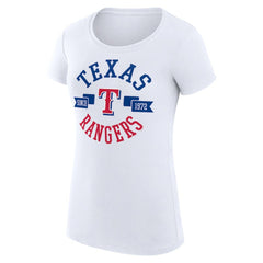 Texas Rangers G-III 4Her by Carl Banks Women's Super-Slim Fit Lightweight City Graphic T-Shirt Online
