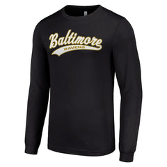 Baltimore Ravens Starter Tailsweep Long Sleeve T-Shirt - Black - NFL