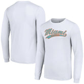 Miami Dolphins Starter Tailsweep Long Sleeve T-Shirt - White - NFL