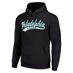 Philadelphia Eagles Starter Unisex Tailsweep Pullover Hoodie - Black - NFL