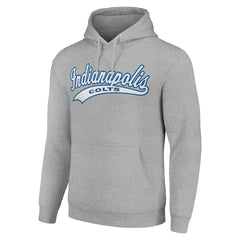 Indianapolis Colts Starter Unisex Tailsweep Pullover Hoodie - Heather Gray - NFL