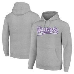 Minnesota Vikings Starter Unisex Tailsweep Pullover Hoodie - Heather Gray - NFL