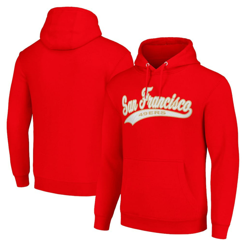 San Francisco 49ers Starter Unisex Tailsweep Pullover Hoodie - Scarlet - NFL