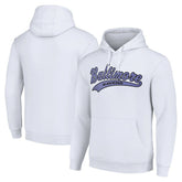 Baltimore Ravens Starter Unisex Tailsweep Pullover Hoodie - White - NFL