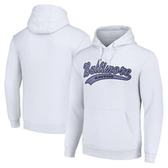 Baltimore Ravens Starter Unisex Tailsweep Pullover Hoodie - White - NFL