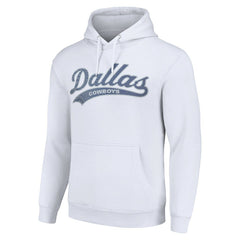Dallas Cowboys Starter Unisex Tailsweep Pullover Hoodie - White - NFL