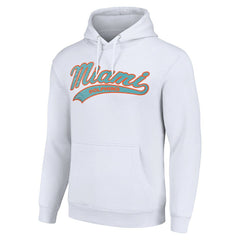 Miami Dolphins Starter Unisex Tailsweep Pullover Hoodie - White - NFL