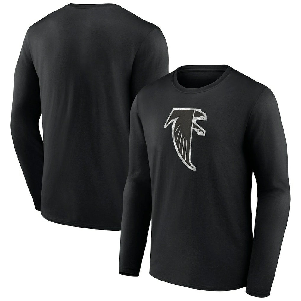 Atlanta Falcons Throwback Long Sleeve T-Shirt - Black - NFL