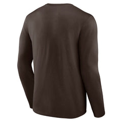 Cleveland Browns Throwback Long Sleeve T-Shirt - Brown - NFL