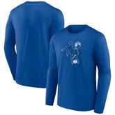 Indianapolis Colts Throwback Long Sleeve T-Shirt - Royal - NFL