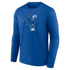 Indianapolis Colts Throwback Long Sleeve T-Shirt - Royal - NFL