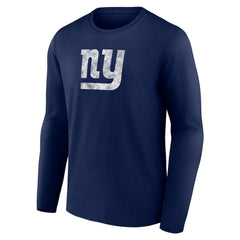 New York Giants Throwback Long Sleeve T-Shirt - Navy - NFL