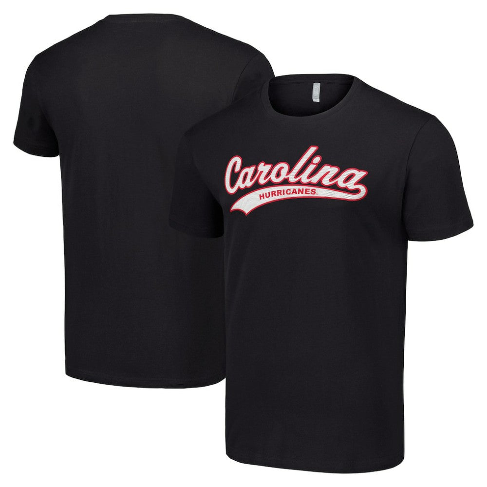Carolina Hurricanes Starter Tailsweep T-Shirt - Black | NHL Clearance