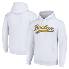 Boston Bruins Starter Tailsweep Fleece Tri-Blend Pullover Hoodie - White | NHL online
