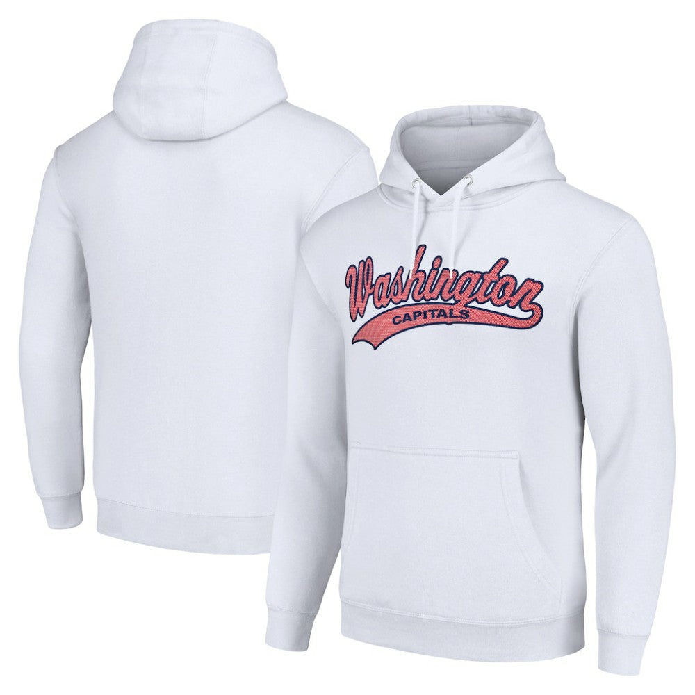 Washington Capitals Starter Tailsweep Fleece Tri-Blend Pullover Hoodie - White | NHL on sale