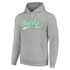 Dallas Stars Starter Tailsweep Fleece Tri-Blend Pullover Hoodie - Heather Gray | NHL discount