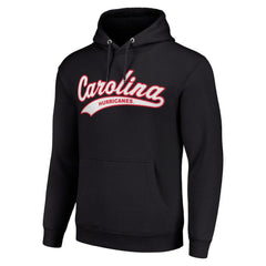 Carolina Hurricanes Starter Tailsweep Fleece Tri-Blend Pullover Hoodie - Black | NHL Clearance