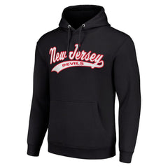 New Jersey Devils Starter Tailsweep Fleece Tri-Blend Pullover Hoodie - Black | NHL online