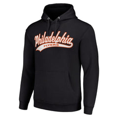 Philadelphia Flyers Starter Tailsweep Fleece Tri-Blend Pullover Hoodie - Black | NHL discount