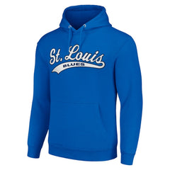 St. Louis Blues Starter Tailsweep Fleece Tri-Blend Pullover Hoodie - Blue | NHL sale