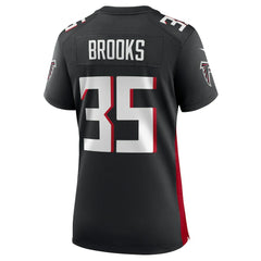 Natrone Brooks Atlanta Falcons Women's Team Game Jersey - Black - Nike