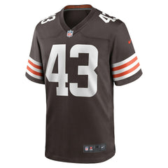 Mohamoud Diabate Cleveland Browns Team Game Jersey - Brown - Nike