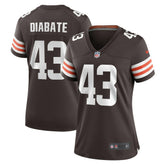 Mohamoud Diabate Cleveland Browns Women's Team Game Jersey - Brown - Nike