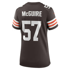 Isaiah McGuire Cleveland Browns Women's Team Game Jersey - Brown - Nike